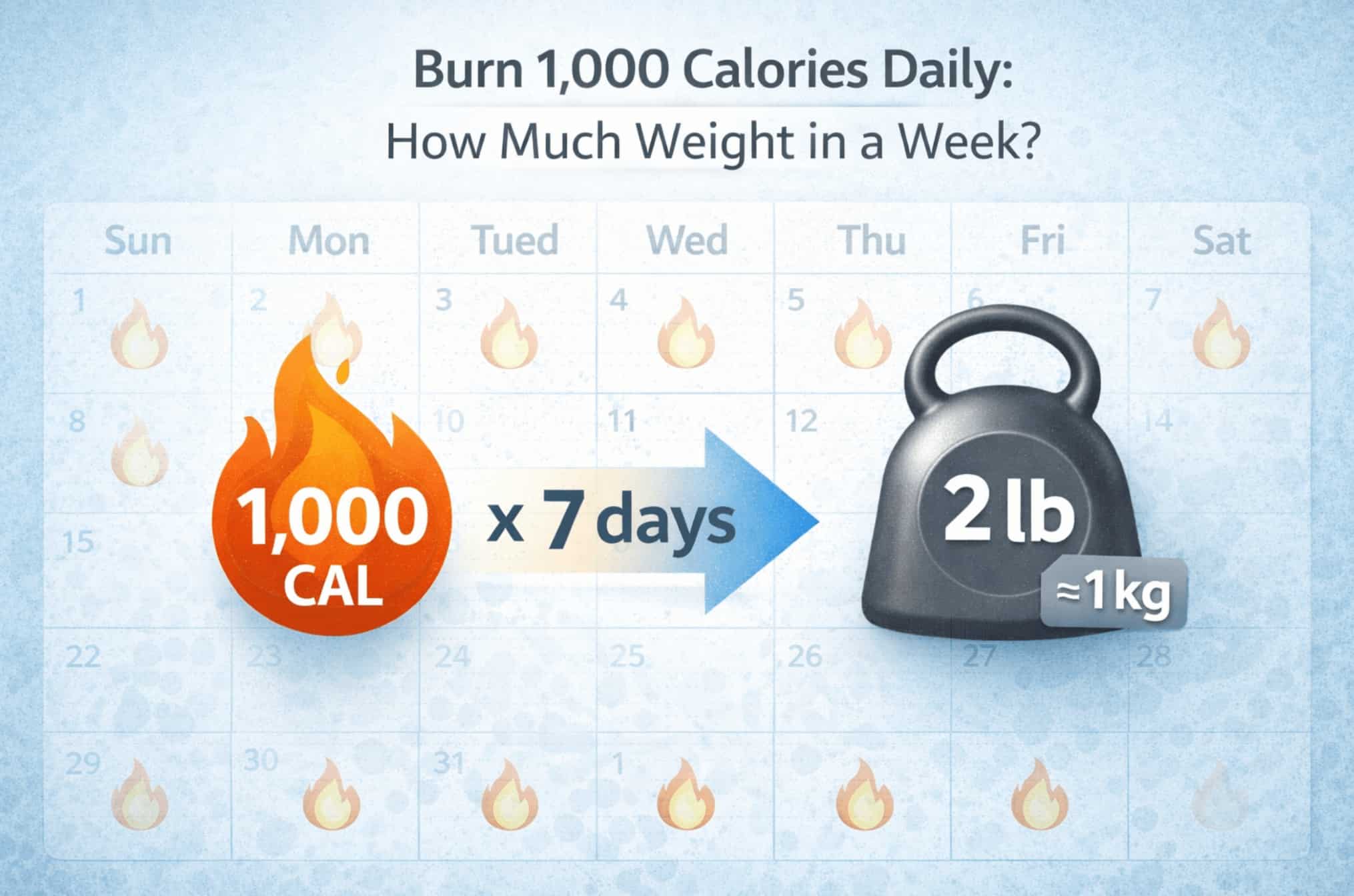 If I Burn 1,000 Calories a Day, How Much Weight Will I Lose in a Week?