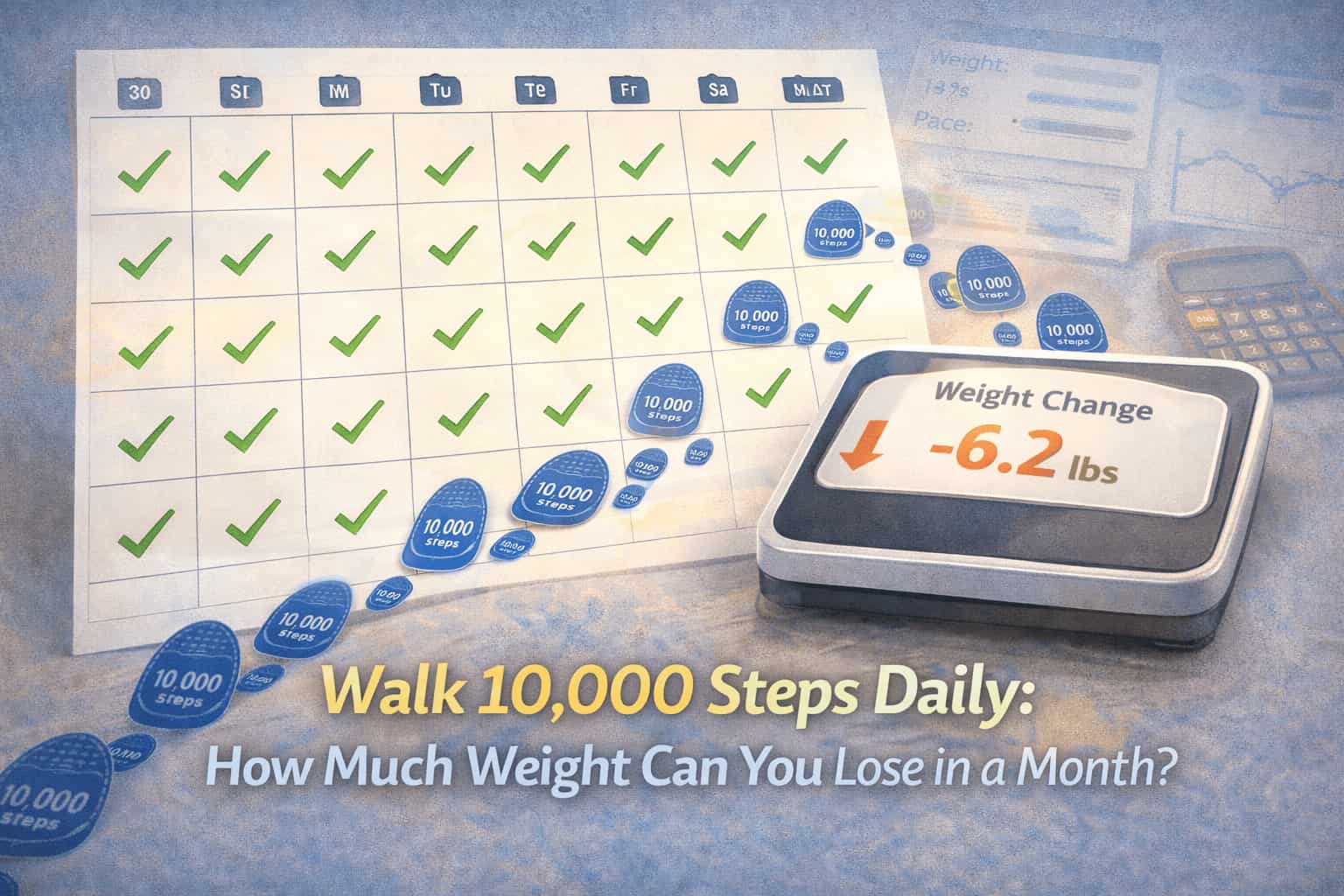 10000 steps weight loss, How Much Weight Will I Lose in a Month?